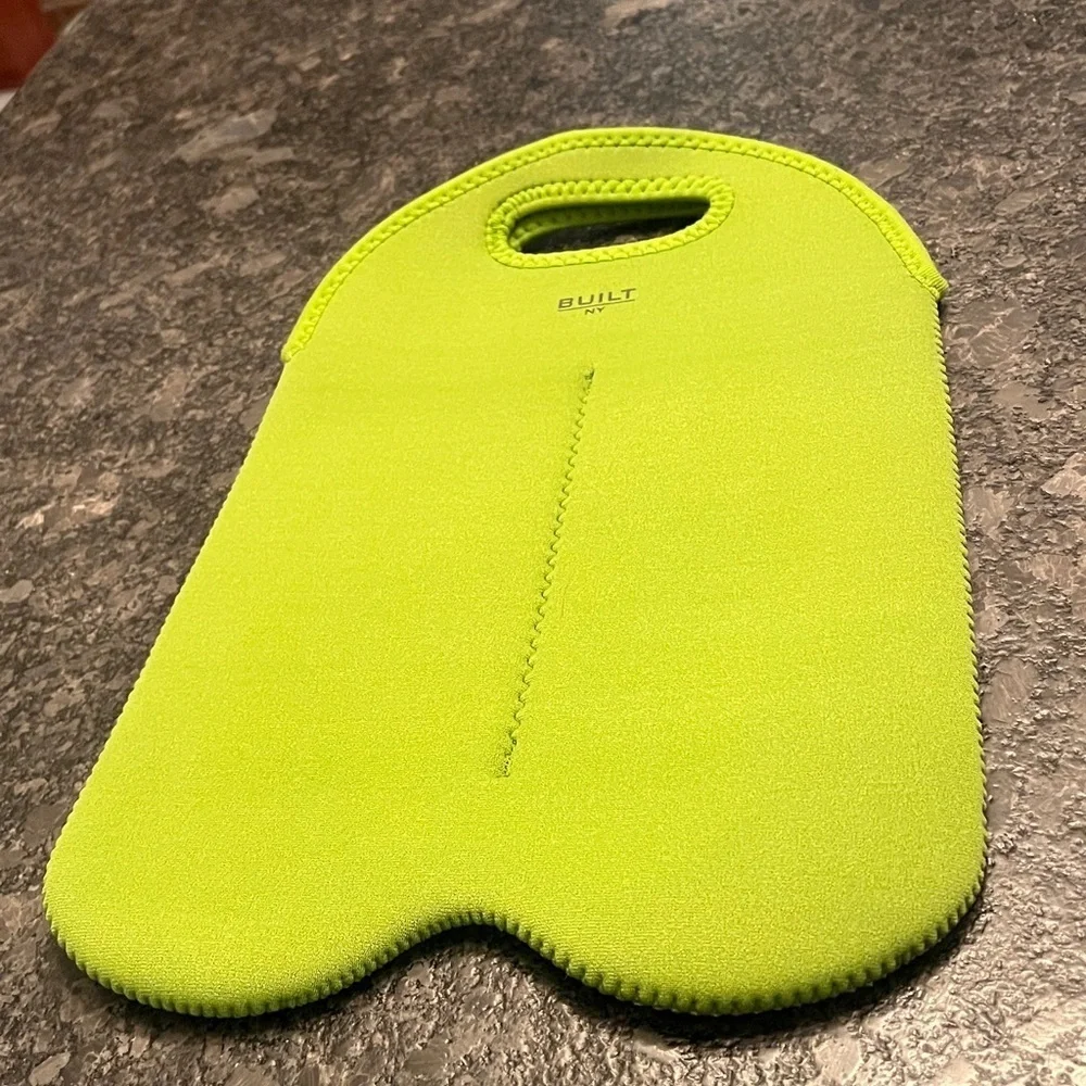 Built NY 2 Bottle BYOBag Neoprene Green Wine Liquor Bag
